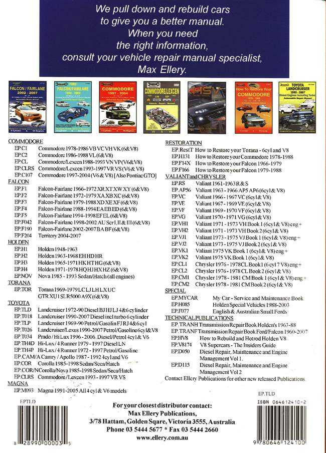 Toyota Land Cruiser BJ, HJ, LJ Series 1972 - 1990 Workshop Manual