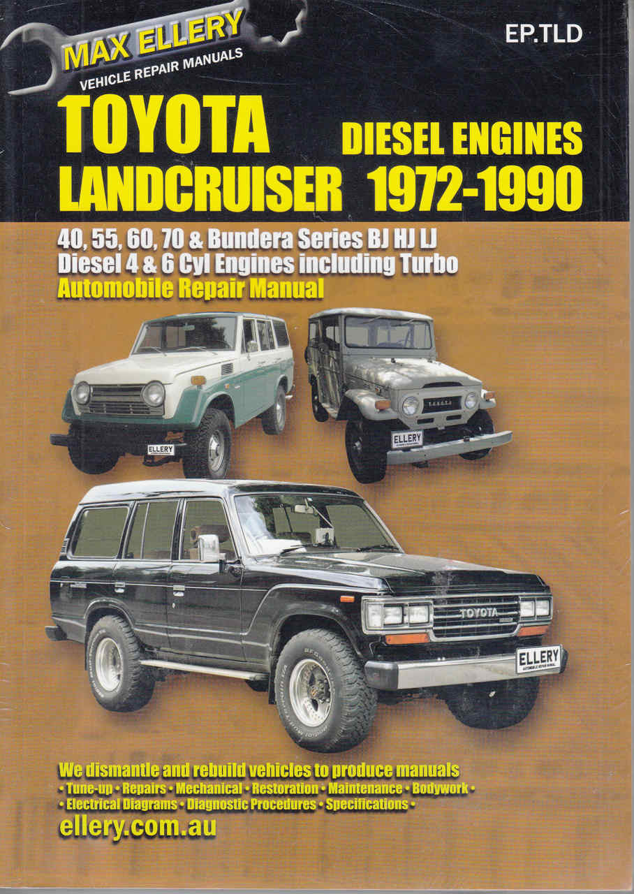 Toyota Land Cruiser BJ, HJ, LJ Series 1972 - 1990 Workshop Manual - front
