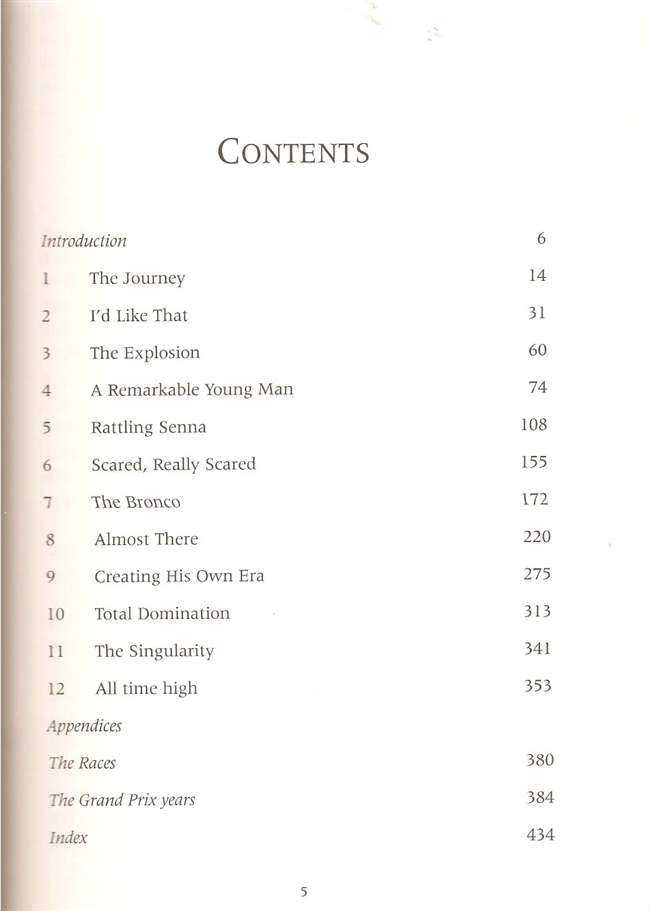 Book contents page titled Contents with numbered chapter list and page numbers
