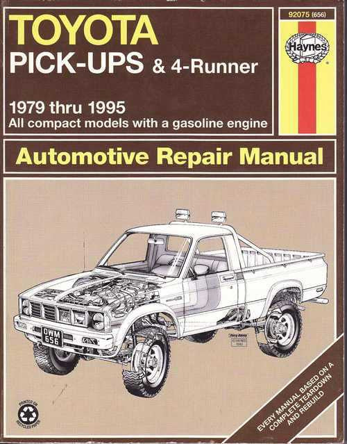 Toyota Pick-Ups &amp; 4Runner 1979 - 1995 Workshop Manual