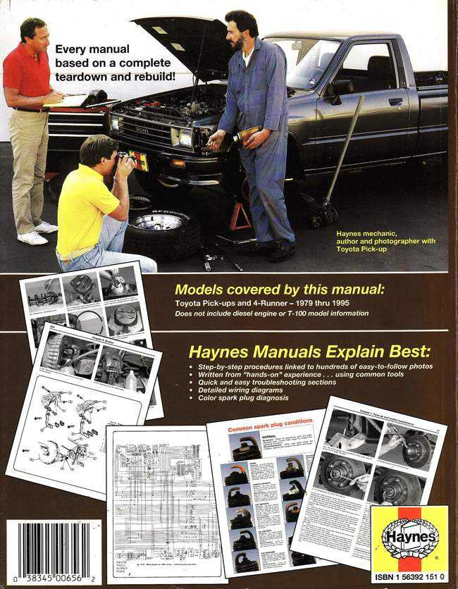 Toyota Pick-Ups &amp; 4Runner 1979 - 1995 Workshop Manual