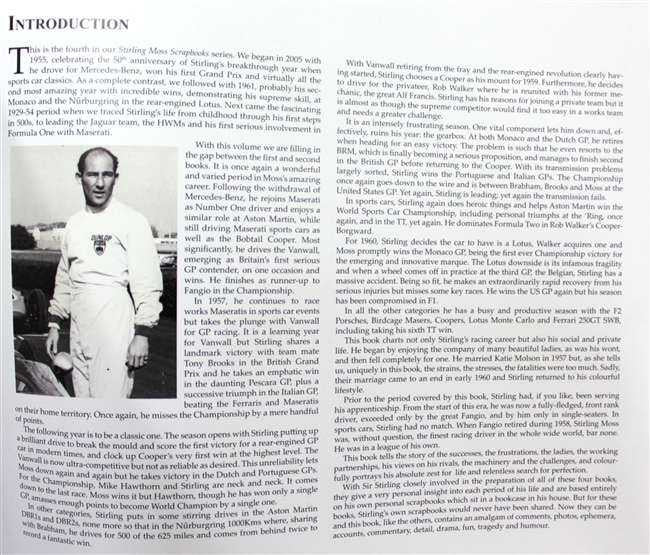 Stirling Moss Scrapbook 1956 - 1960