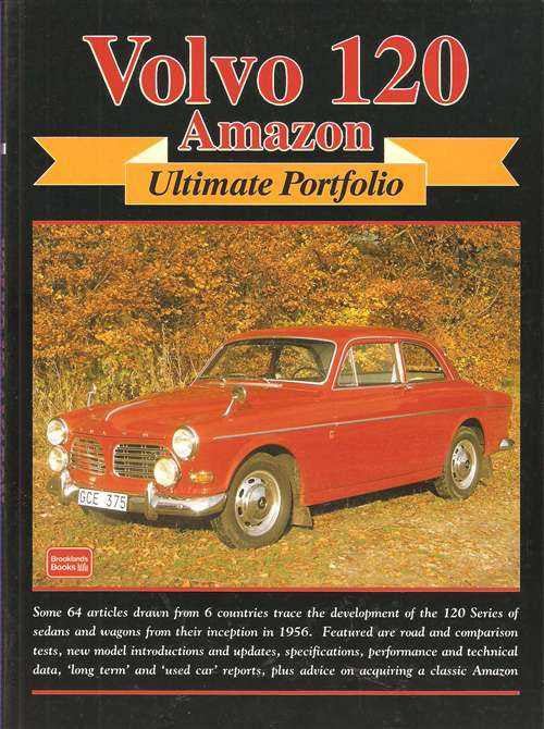Volvo 120 Amazon Ultimate Portfolio book cover with red classic car and title