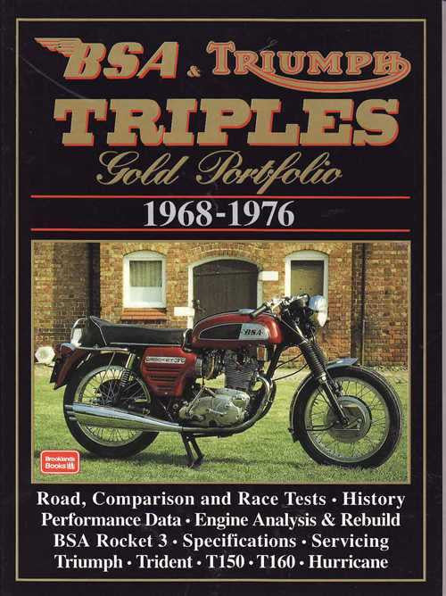 BSA &amp; Triumph Triples Gold Portfolio 1968 - 1976