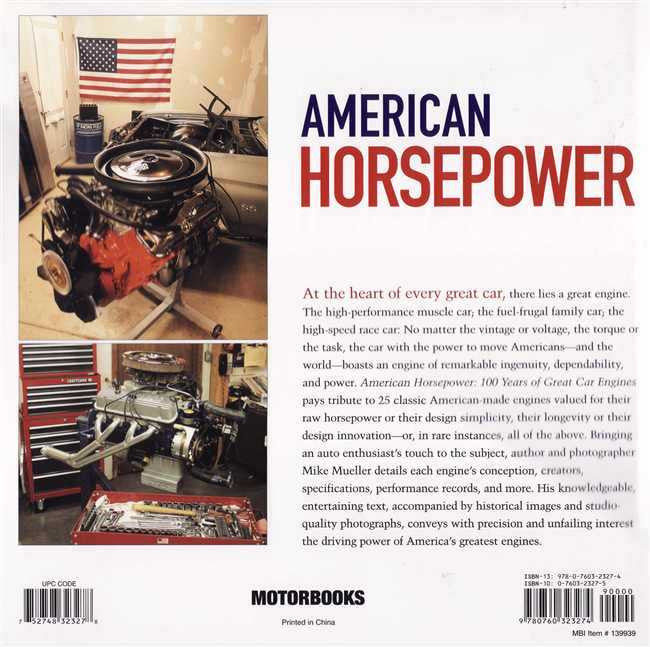 American Horsepower 100 Years of Great Car Engines