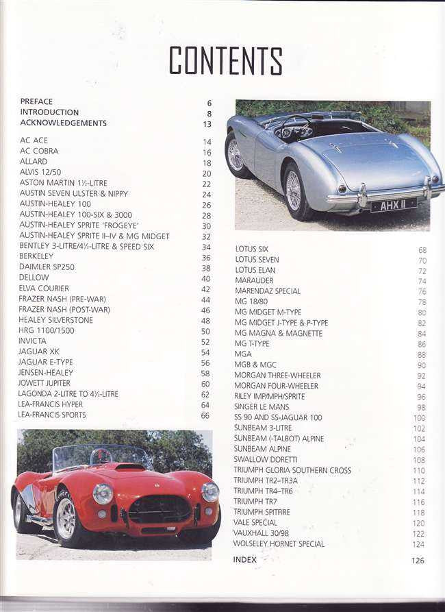 Classic British Sports Cars