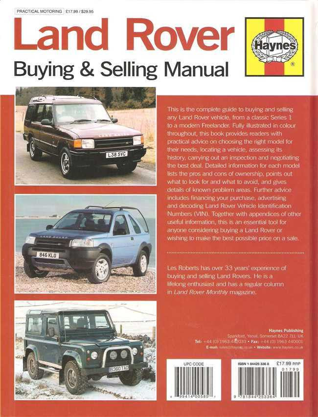 Land Rover Buying &amp; Selling Manual