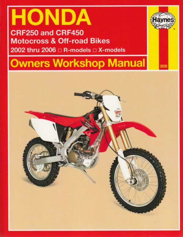 Honda CRF250, CRF450 Motocross & Off-road Bikes 2002 - 2006 Workshop Manual