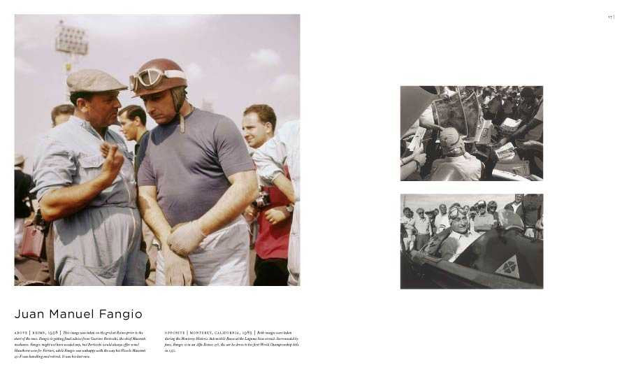 Portrait book page with color photo of a man shaking hands while others watch