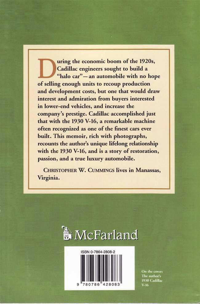 Book back cover with green background, McFarland logo, and ISBN barcode