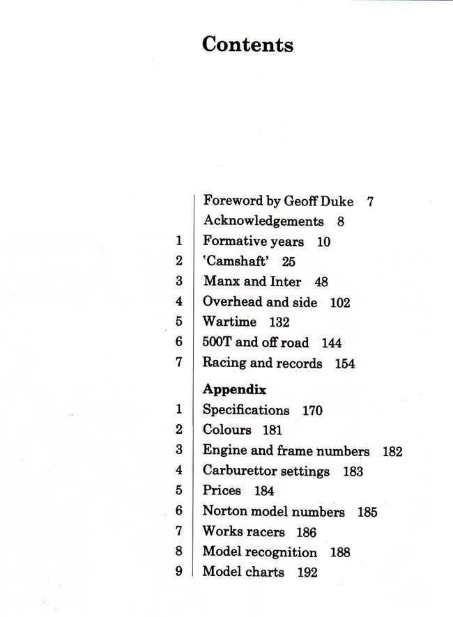 Norton Singles: Manx and Inter, All Side And Overhead Valve Singles 1927 - 1966