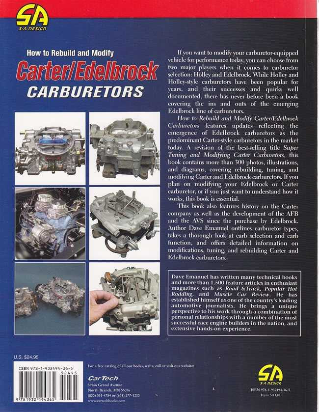 How to Rebuild and Modify Carter / Edelbrock Carburetors