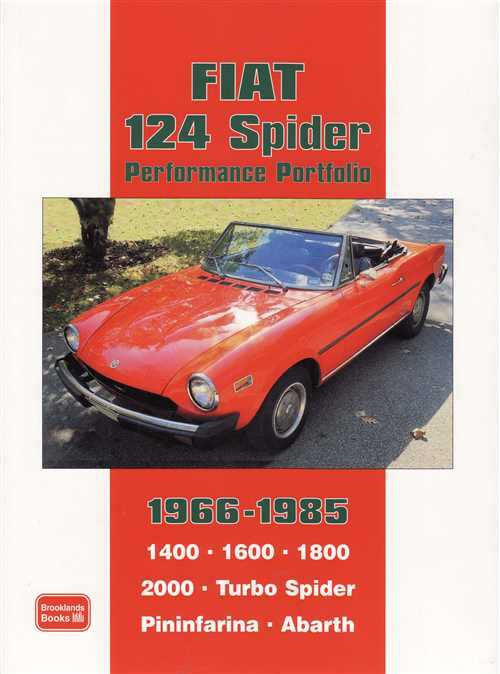 Fiat 124 Spider Performance Portfolio 1966 - 1985