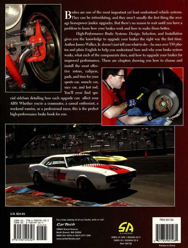 High-Performance Brake Systems Desing, Selection and Installation