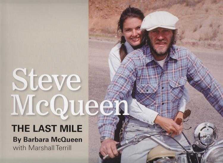 Paperback book cover with man on motorcycle and large title text