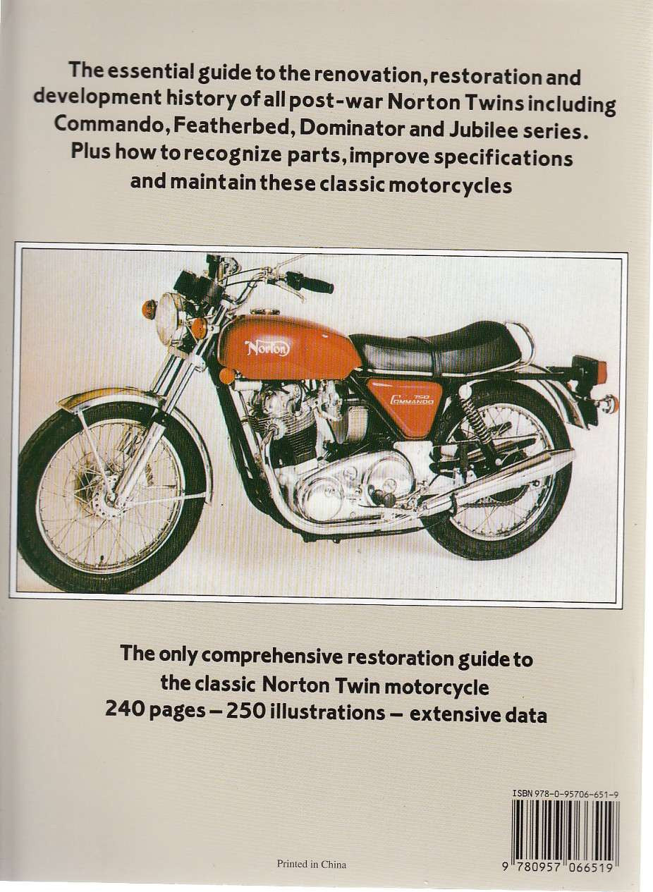 Norton Twin Restoration Back Cover