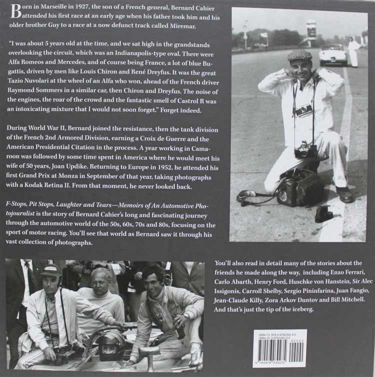 Two-volume memoir book back cover with black-and-white photos and barcode