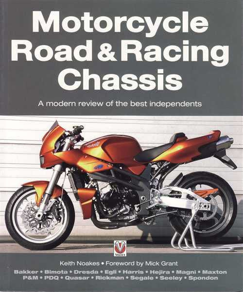Book cover featuring a sport motorcycle in orange, black, and white