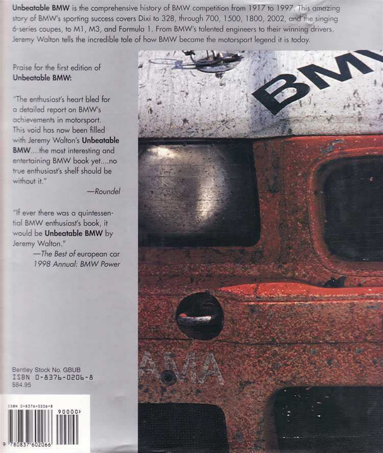 Unbeatable BMW: Eighty Years of Engineering and Motorsport Success