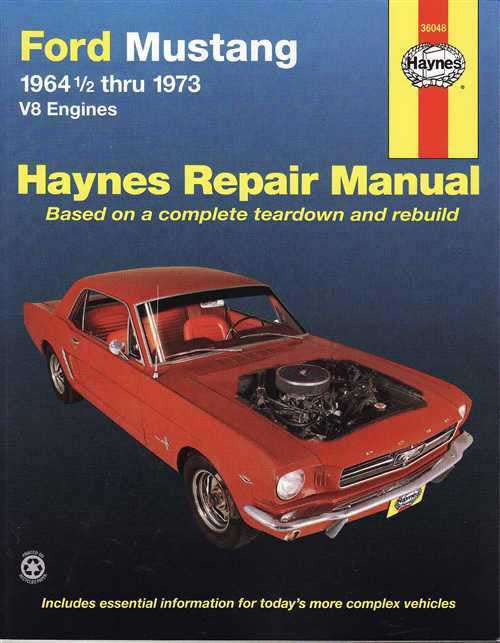 Ford Mustang V8 July 1964 - 1973 Workshop Manual