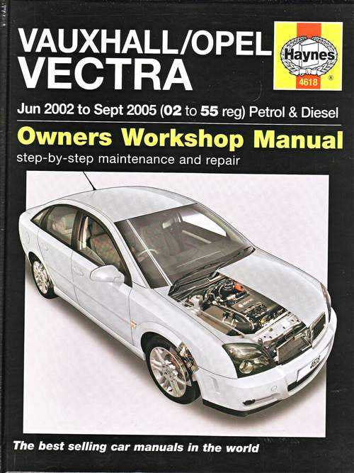 Vauxhall/Opel Vectra owners workshop manual cover with car photo and date range