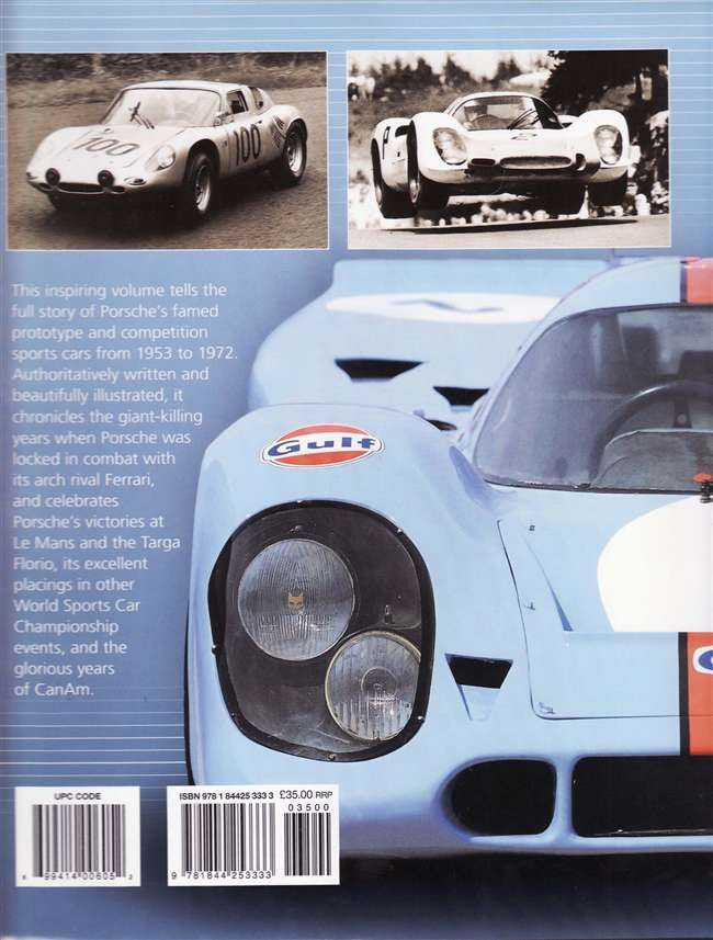 Porsche: The Sports Racing Cars 1953 - 72