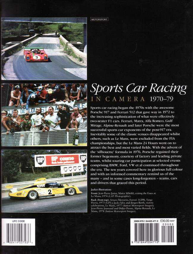 Sports Car Racing In Camera 1970 - 1979