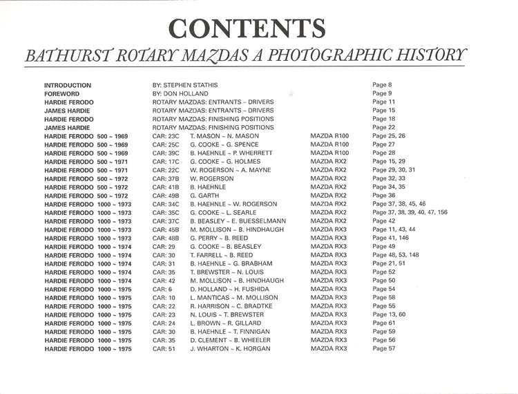 Bathurst Rotary Mazdas: A Photographic History (Hard Cover Book)