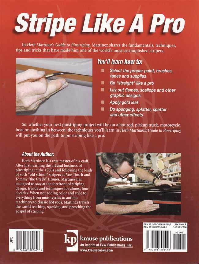 Herb Martinez's Guide to Pinstripping