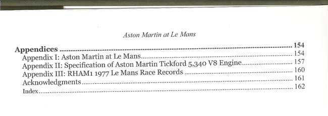 Aston Martin at Le Mans