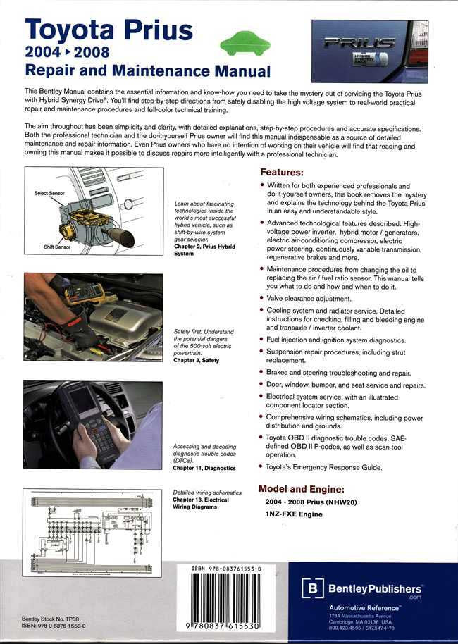 Toyota Prius 2004 - 2008 Workshop Manual