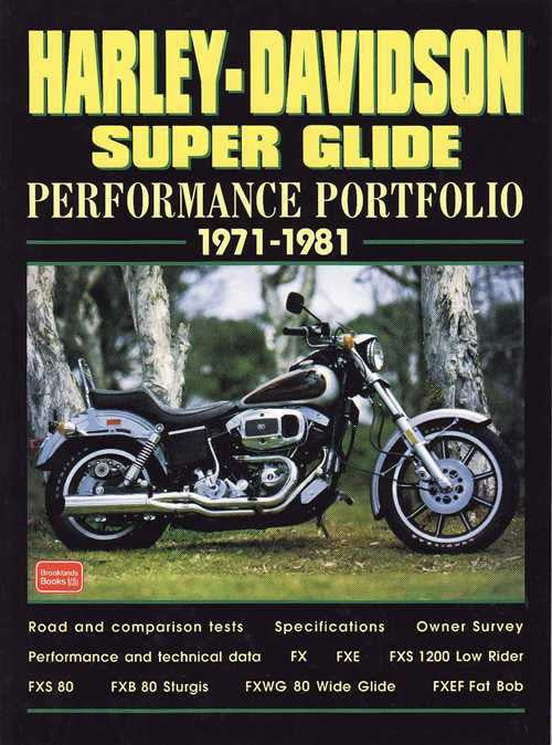 Harley-Davidson Super Glide Performance Portfolio 1971 - 1981