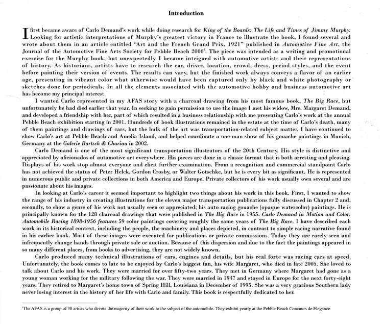 Carlo Demand In Motion and Color - Automobile Racing 1895 - 1956