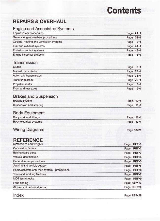 Land Rover Discovery Diesel 1998 - 2004 Workshop Manual