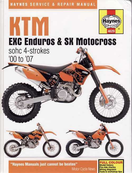 Haynes KTM EXC Enduros & SX Motocross ’00–’07 service and repair manual cover