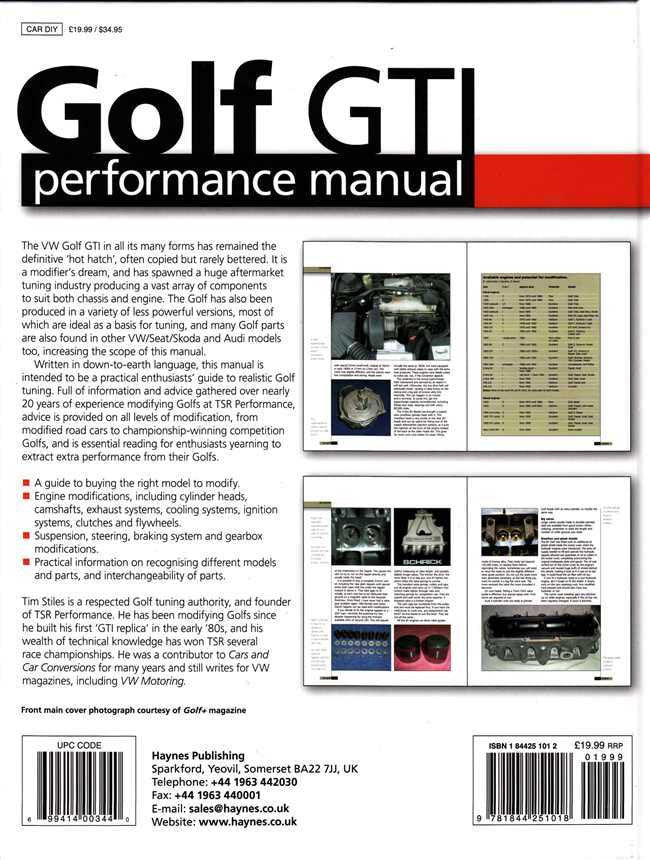 Volkswagen Golf GTI Performance Manual