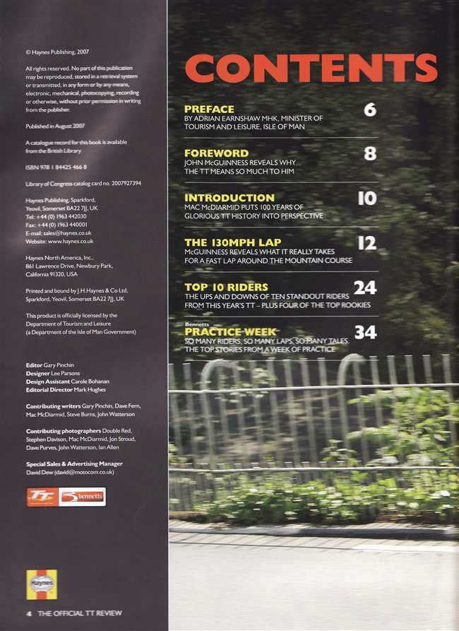 The Official Isle of Man TT Review 2007