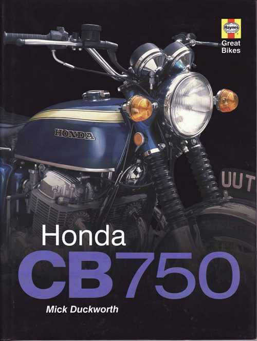 Honda CB750 Haynes Great Bikes service manual cover with front bike view