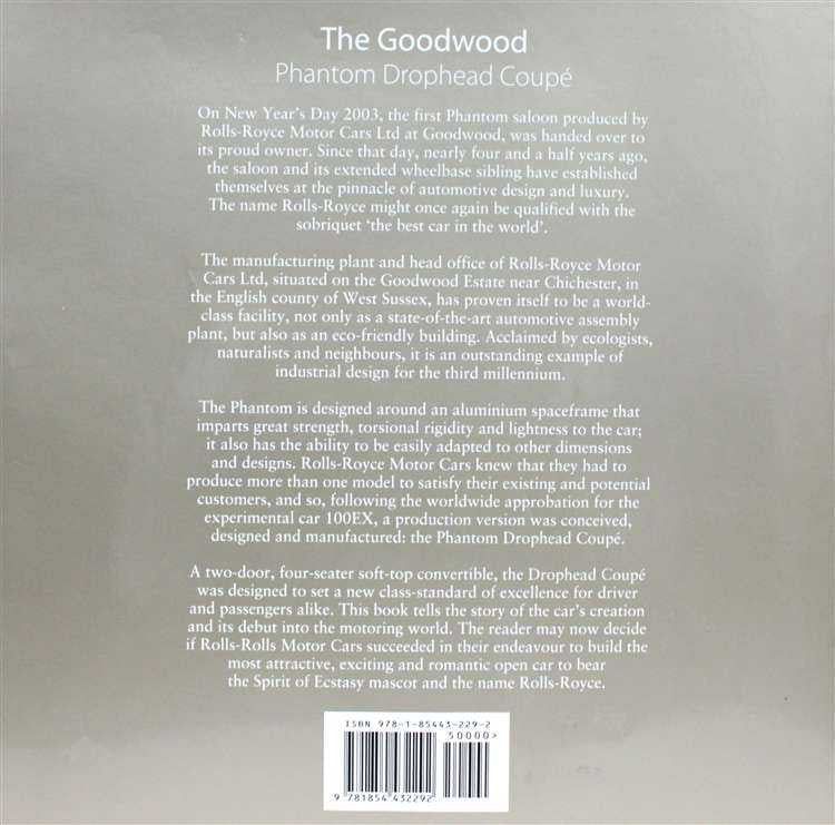 Book back cover with printed description text and barcode