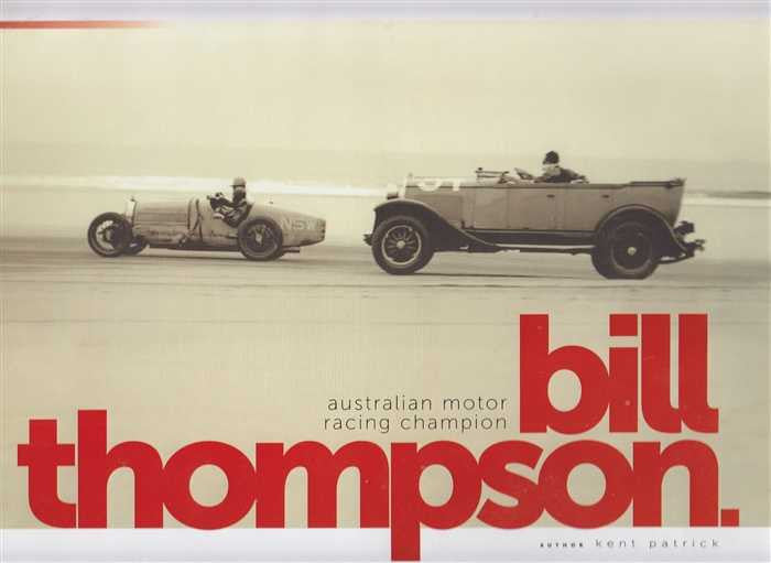 Bill Thompson Australian Motor Racing Champion (Signed)