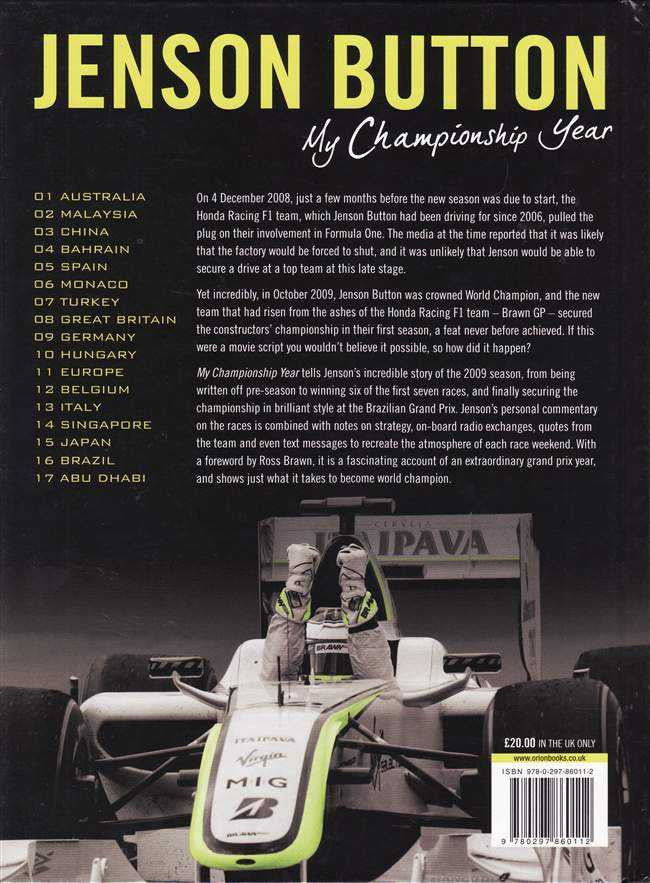 Jenson Button: My Championship Year