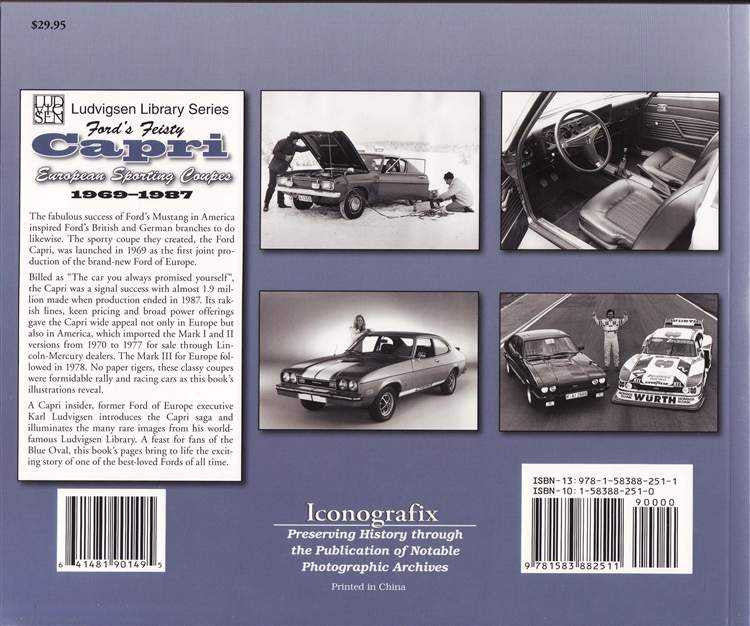 Ford's Feisty Capri European Sporting Coupes 1969 - 1987