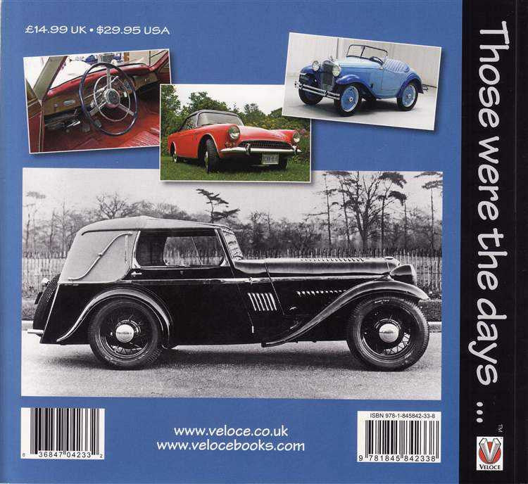 Anglo-American Cars From the 1930s to the 1970s : Those Were The Days...