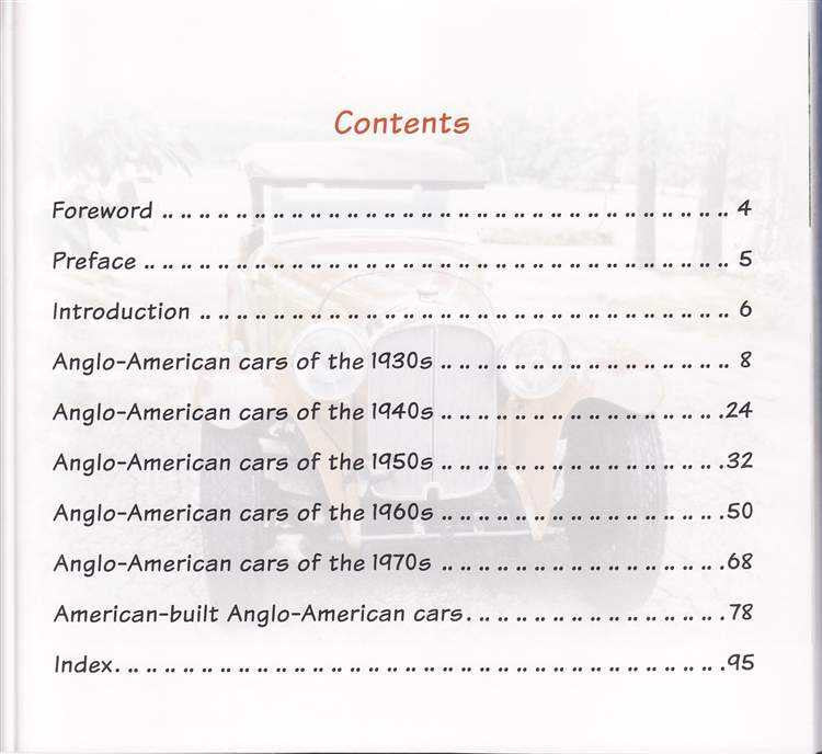 Anglo-American Cars From the 1930s to the 1970s : Those Were The Days...