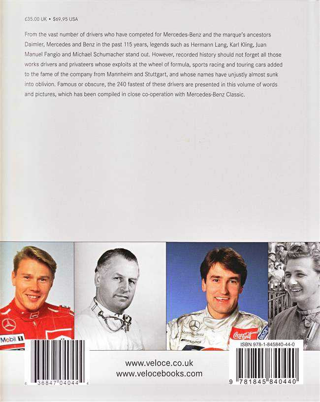 Racing for Mercedes-Benz: A Dictionary of the 240 Fastest Drivers of the Marque