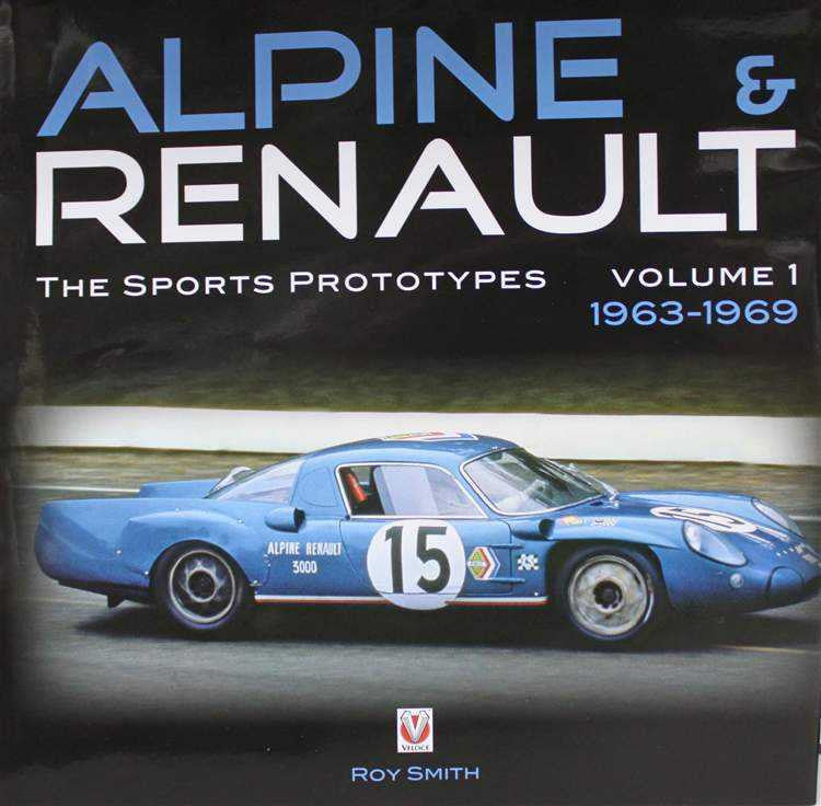 Racing prototype book cover with blue race car and title text
