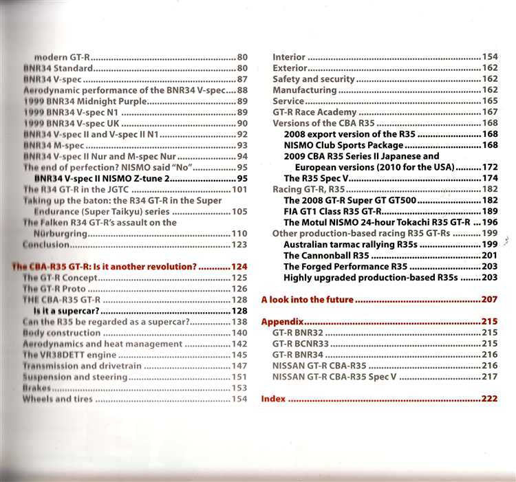 Book index page with dense two-column headings and page numbers on off-white