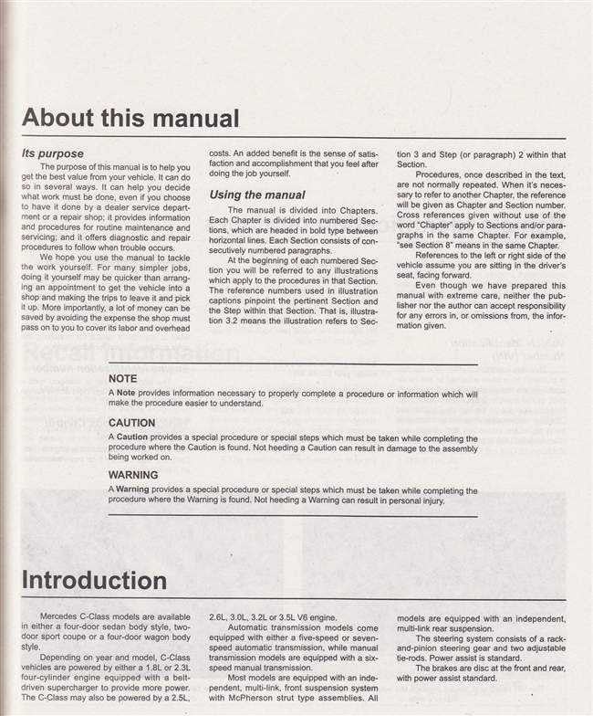 Workshop manual page titled 'About this manual' with safety notes and introduction text