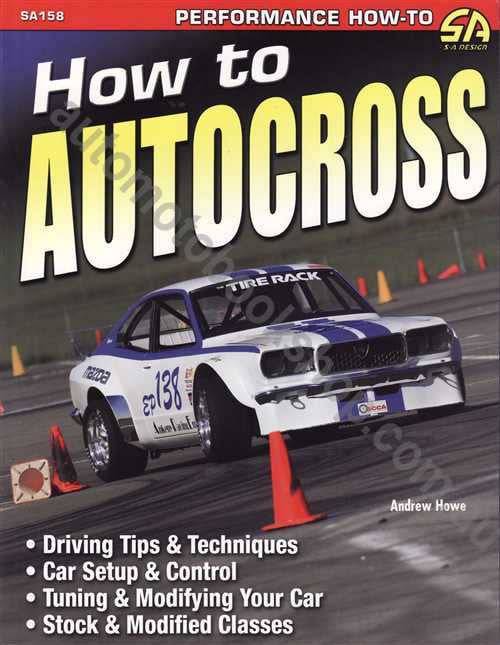 How to Autocross performance how-to book cover with race car and title