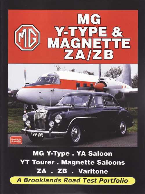 MG Y-Type & Magnette ZA/ZB road test portfolio cover with car photo